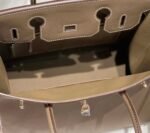 Replica Hermes Birkin Designer Tote Bag Epsom Leather 28369 elephant Gray - Image 7