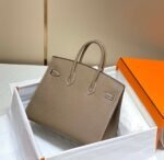Replica Hermes Birkin Designer Tote Bag Epsom Leather 28369 elephant Gray - Image 9