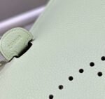 Replica Hermes H083435 Evelyne III 29 Shoulder Bag Silver Hardware Light Green - Image 7