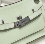 Replica Hermes 316413 Jyspiere Leather Hermes bags Light Green H900919 - Image 4