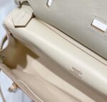 Replica Hermes 316413 Jyspiere Leather Hermes bags White H900918 - Image 5