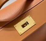 Replica Hermes Kelly 2424 Leather 29cm H230267 Brown Shoulder bag - Image 4