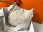Replica Hermes H083435 Evelyne III 29 Shoulder Bag Silver Hardware Beige - Image 3