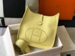 Replica Hermes H083435 Evelyne III 29 Shoulder Bag Silver Hardware Lemon Yellow - Image 3