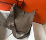 Replica Hermes H083435 Evelyne III 29 Shoulder Bag Silver Hardware Dark Gray - Image 2