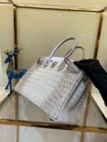 Replica Hermes Birkin Designer Tote Bag Himalaya Crocodile Leather H99820 - Image 4