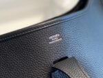 Replica Hermes H083435 Evelyne III 29 Shoulder Bag Silver Hardware Black - Image 6