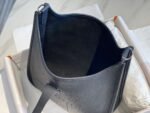 Replica Hermes H083435 Evelyne III 29 Shoulder Bag Silver Hardware Black - Image 8
