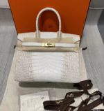 Replica Hermes Birkin Designer Tote Bag Himalaya Crocodile Leather H99820 - Image 13