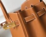 Replica Hermes Birkin Designer Tote Bag Epsom Leather 28356 Brown - Image 6