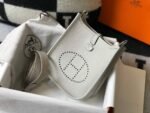 Replica Hermes Evelyne Bag Designer Hermes Mini Crossbody Real Bag 20435 White - Image 2