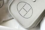 Replica Hermes Evelyne Bag Designer Hermes Mini Crossbody Real Bag 20435 White - Image 3