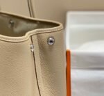 Replica Hermes Light Gray Clemence Garden Party 30cm Bag H239045 - Image 5