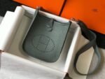 Replica Hermes Evelyne Bag Designer Hermes Mini Crossbody Real Bag 20433 Avocado Green - Image 3
