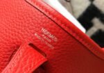 Replica Hermes Evelyne Bag Designer Hermes Mini Crossbody Real Bag 20432 Red - Image 5