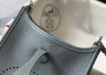 Replica Hermes Evelyne Bag Designer Hermes Mini Crossbody Real Bag 20431 Light Blue - Image 6