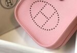 Replica Hermes Evelyne Bag Designer Hermes Mini Crossbody Real Bag 20430 Pink - Image 3