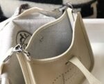 Replica Hermes Evelyne Bag Designer Hermes Mini Crossbody Real Bag 20429 Beige - Image 7