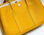 Replica Hermes Yellow Clemence Garden Party 30cm Bag H239041 - Image 5