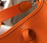 Replica Hermes Evelyne Bag Designer Hermes Mini Crossbody Real Bag 20428 Orange - Image 6