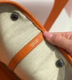 Replica Hermes Orange Clemence Garden Party 30cm Bag H239039 - Image 6