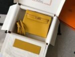 Replica Hermes Kelly Danse 22cm Leather Bag 20357 Yellow - Image 2
