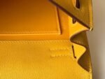 Replica Hermes Kelly Danse 22cm Leather Bag 20357 Yellow - Image 7
