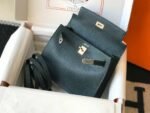 Replica Hermes Kelly Danse 22cm Leather Bag 20354 Dark Green - Image 4
