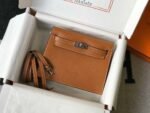 Replica Hermes Kelly Danse 22cm Leather Bag 20353 Tan - Image 2
