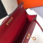 Replica Hermes Kelly Bag Hermes 19CM Epsom Shoulder Mini Bag Red 20465 - Image 8