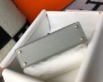 Replica Hermes Kelly Bag Hermes 19CM Epsom Shoulder Mini Bag Light gray 20460 - Image 3