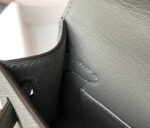 Replica Hermes Kelly Bag Hermes 19CM Epsom Shoulder Mini Bag Light gray 20460 - Image 7