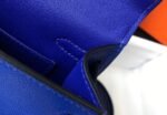 Replica Hermes Kelly Bag Hermes 19CM Epsom Shoulder Mini Bag Dark Blue 20475 - Image 4