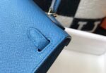 Replica Hermes Kelly Bag Hermes 19CM Epsom Shoulder Mini Bag Blue 20476 - Image 3