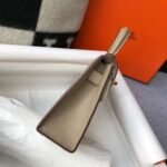 Replica Hermes Kelly Bag Hermes 19CM Epsom Shoulder Mini Bag Apricot 20466 - Image 2