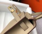 Replica Hermes Kelly Bag Hermes 19CM Epsom Shoulder Mini Bag Apricot 20466 - Image 6