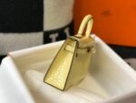 Replica Hermes Kelly Bag Designer Hermes 19CM Shoulder Mini Bag Yellow 20451 - Image 4