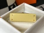 Replica Hermes Kelly Bag Designer Hermes 19CM Shoulder Mini Bag Yellow 20451 - Image 5