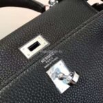 Replica Hermes Kelly Danse 20318 Designer Tote Shoulder Strap Bag 28 32cm Black - Image 5