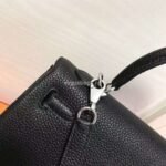 Replica Hermes Kelly Danse 20318 Designer Tote Shoulder Strap Bag 28 32cm Black - Image 7