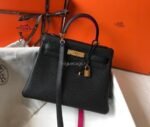 Replica Hermes Kelly Danse 20318 Designer Tote Shoulder Strap Bag 28 32cm Black - Image 9