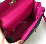 Replica Hermes Kelly Danse 20318 Designer Tote Shoulder Strap Bag 28 32cm Black - Image 16