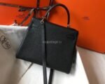 Replica Hermes Kelly Danse 20318 Designer Tote Shoulder Strap Bag 28 32cm Black - Image 18