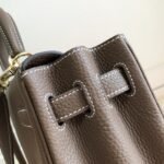 Replica Hermes Kelly Danse 20317 Designer Tote Shoulder Strap Bag Dark Gray - Image 4