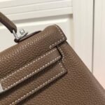 Replica Hermes Kelly Danse 20317 Designer Tote Shoulder Strap Bag Dark Gray - Image 10