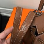 Replica Hermes Kelly Danse 20316 Designer Tote Shoulder Strap Bag Tan - Image 11