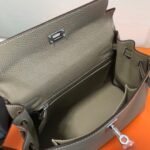 Replica Hermes Kelly Danse 20315 Designer Tote Shoulder Strap Bag Apricot - Image 12