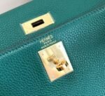 Replica Hermes Kelly Danse 20312 Designer Tote Shoulder Strap Bag Dark Green - Image 9
