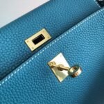 Replica Hermes Kelly Danse 20310 Designer Tote Shoulder Strap Bag Blue - Image 4