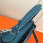 Replica Hermes Kelly Danse 20310 Designer Tote Shoulder Strap Bag Blue - Image 9